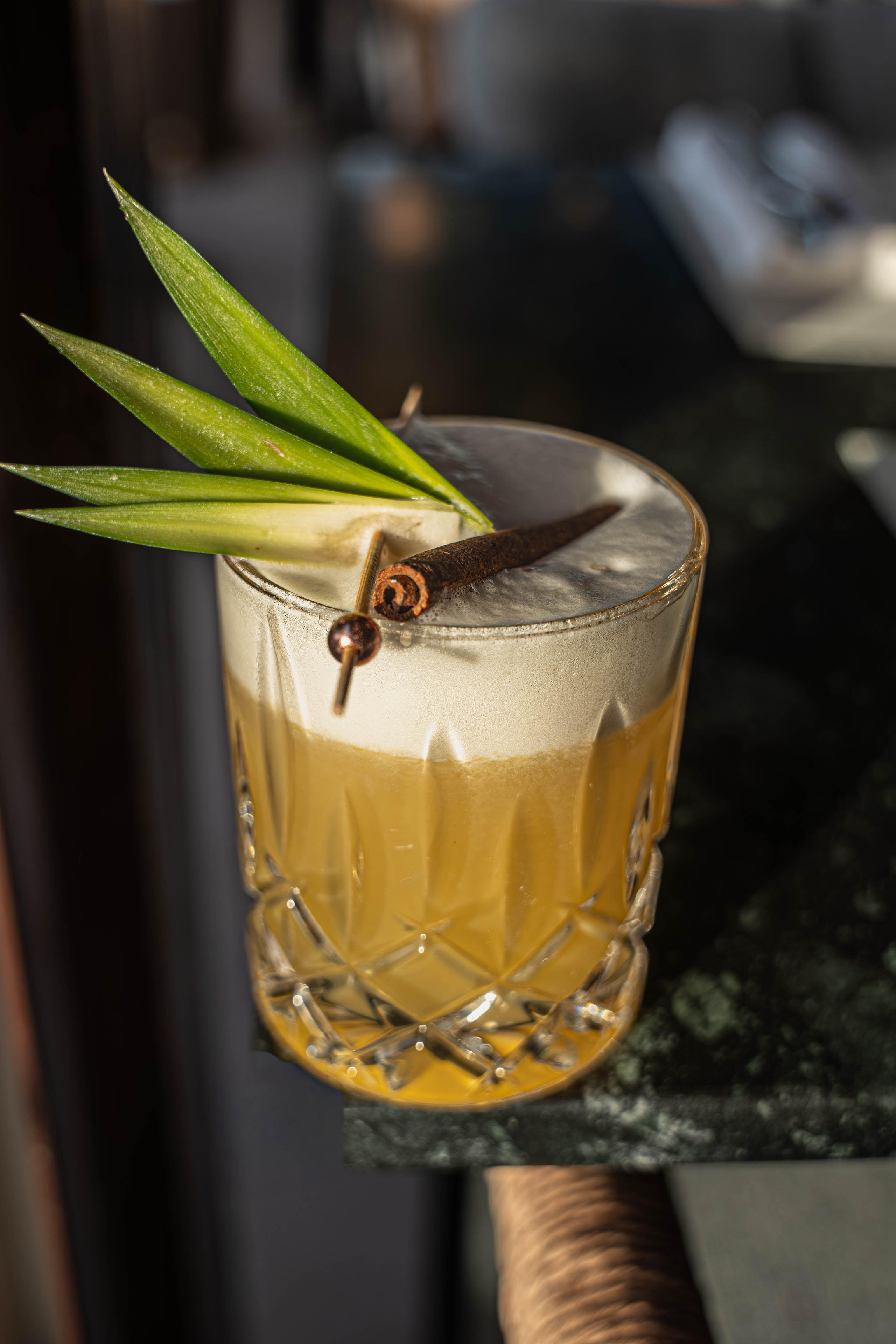 Cocktail preparation at the bar